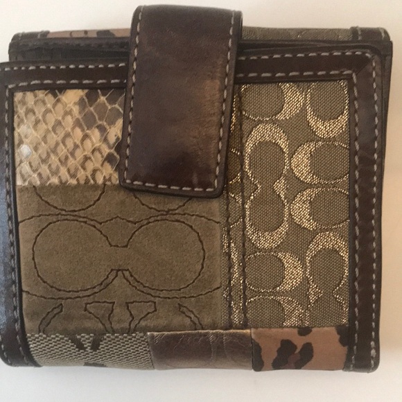 Coach Patchwork Bifold Wallet - Picture 3 of 13